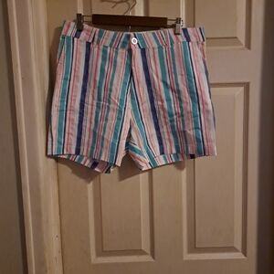 Caribbean Joe &company striped shorts size 14